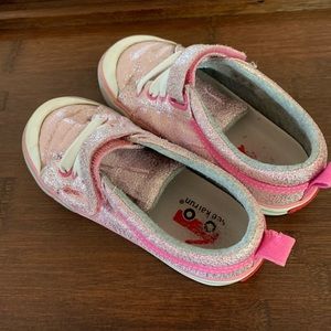 See Kai Run Used Pink Sparkle Sneakers SZ 11.5 🌸